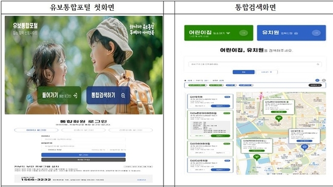 “유보통합포털” 11월 1일 개통 어린이집 입소, 유치원 입학 신청을 한곳에서
